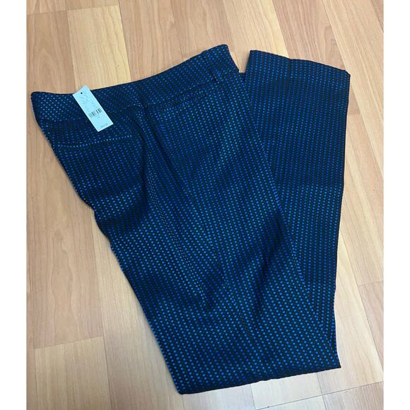 NY & Company Womens 7th Ave Design Studio Blue Black Slim Fit Dress Pants Sz 10 - Picture 2 of 9